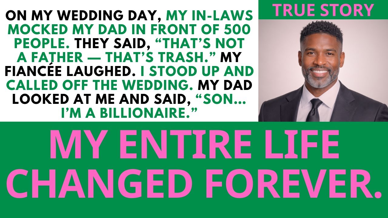 At My Wedding, My In-Laws Laughed at My Father — They Had No Idea the “Old Man” Was a Billionaire...