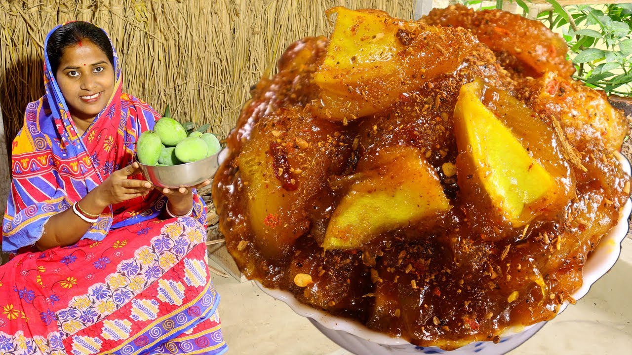 রোদে দেওয়ার ঝামেলা ছাড়াই কাঁচা আমের টক ঝাল মিষ্টি আচার বানিয়ে সারাবছরের জন্য সংরক্ষণ করুন II