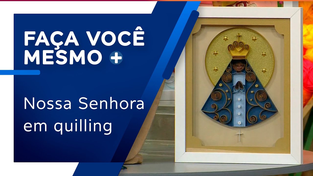 Nossa Senhora em quilling por Fabíola Silva