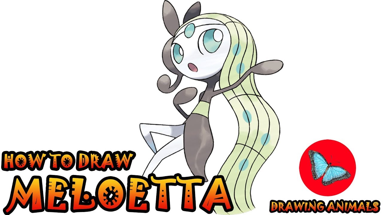 How To Draw Meloetta Pokemon | Drawing Animals