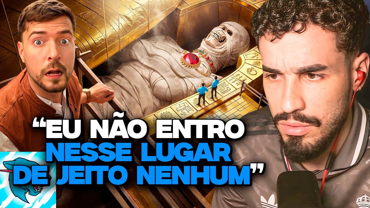 EU PASSEI 100 HORAS DENTRO DAS PIRÂMIDES DO EGITO! | REACT MR BEAST