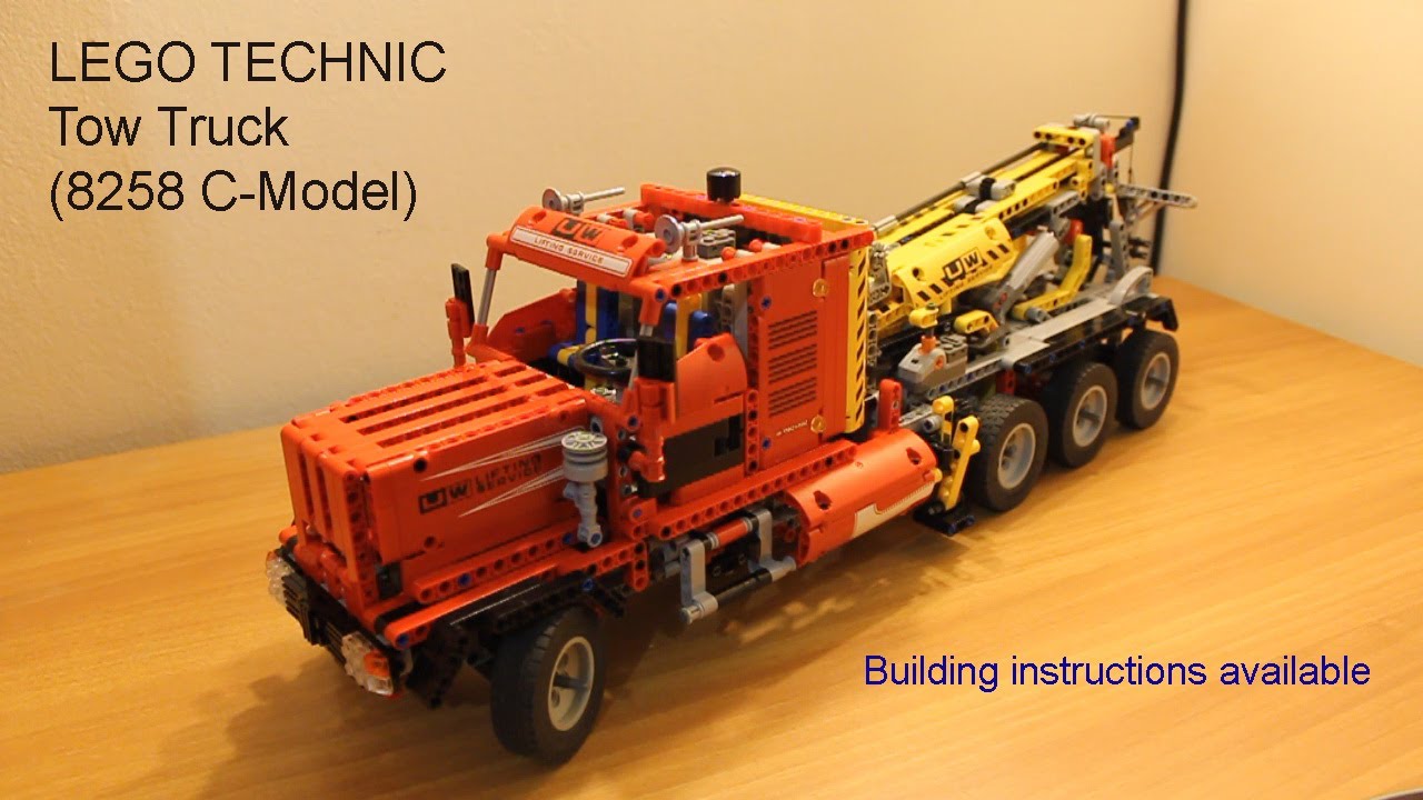Lego American Tow Truck (8258 Crane Truck C-Model)