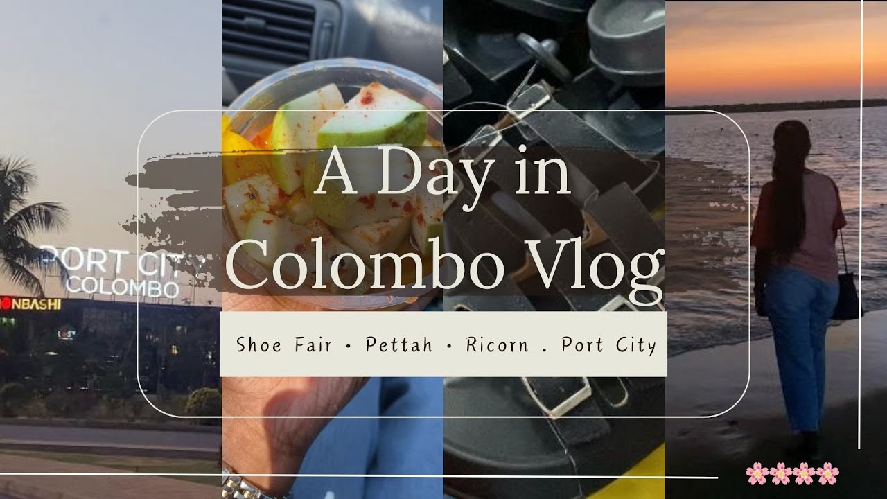 කොළඹ දවසක් 😍 | Pettah • Port City • Shoe Fair | HappyLee Diary 🌸