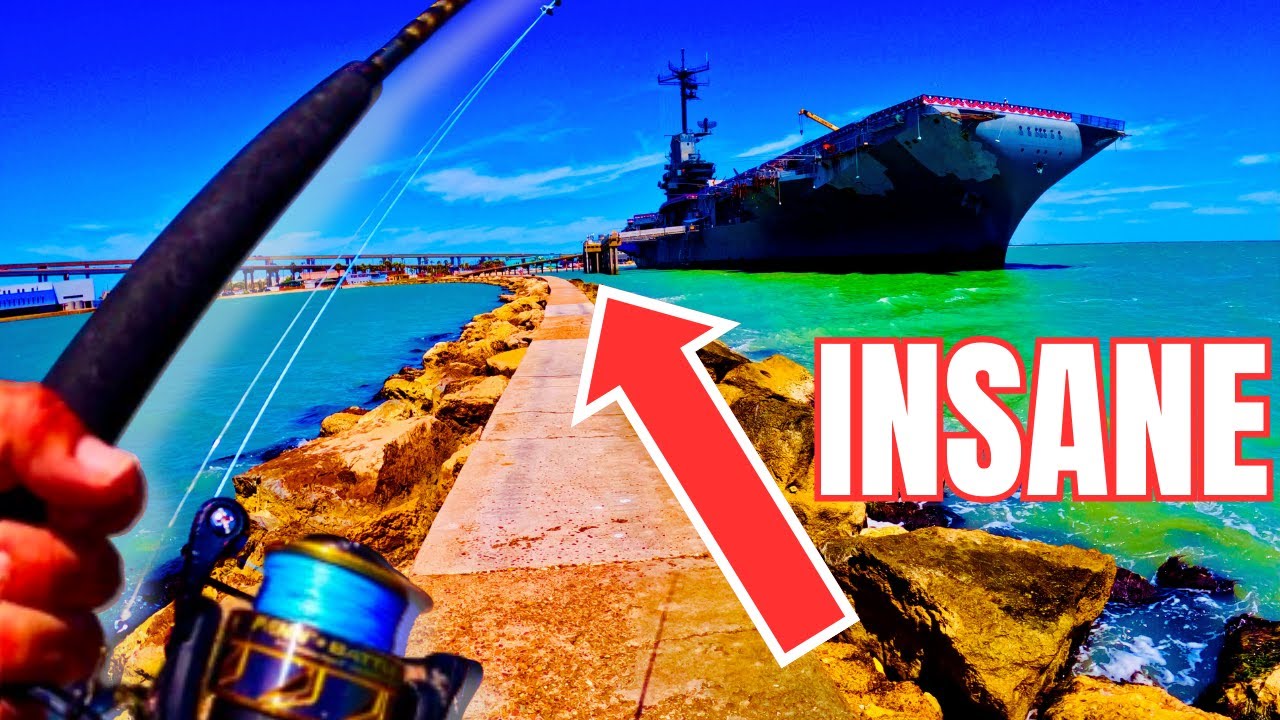 ЭПИЧЕСКАЯ рыбалка USS Lexington (легкая) Корпус-Кристи, Техас