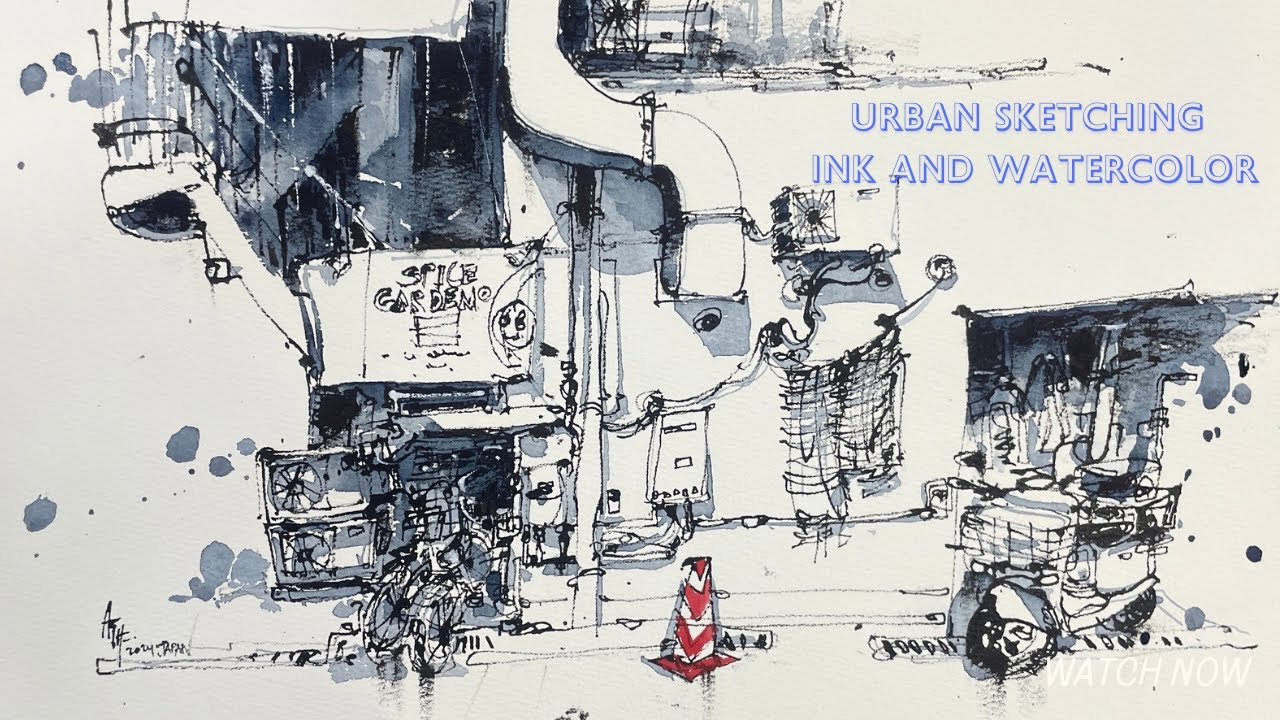 Urban Sketching Ink And Watercolor