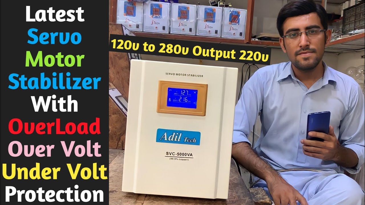 Servo Motor Stabilizer With Overload Low Voltage & High voltage Shutdown Protection | it tech
