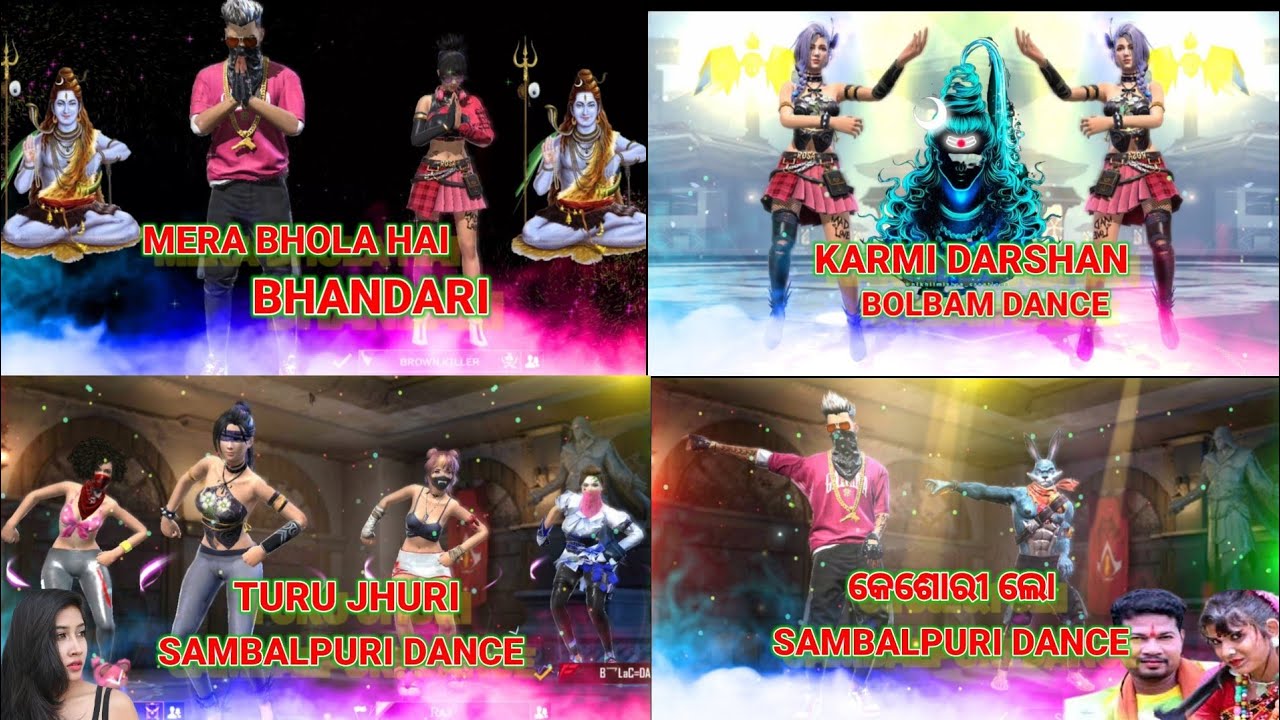 Mera Bhola Hai bhandari || Karmi Setting || Turu Jhuri Sambalpuri nonstop Bolbam Free Fire Dance