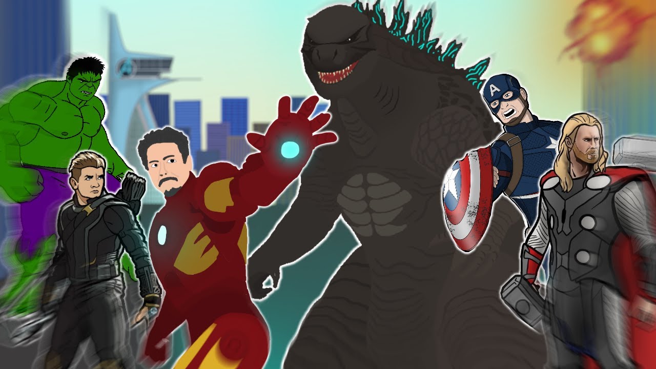 Godzilla vs Avengers | Animation