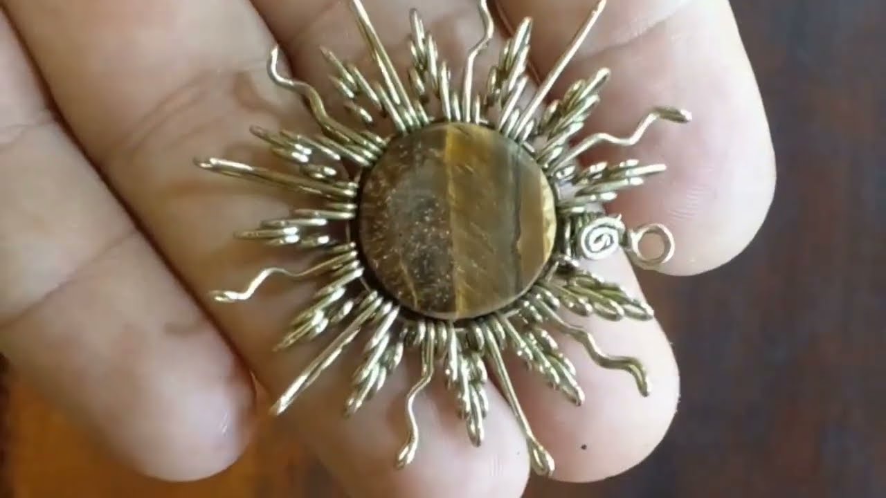 Wire wrapping demo sun weave pendant v.1.3 (No voice)