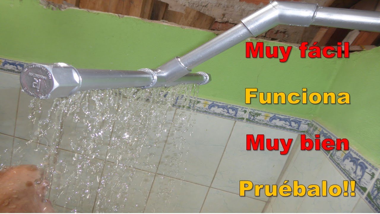 Como hacer DUCHAS de TUBOS PVC  en SEGUNDOS , muy FACIL y  que FUNCIONA muy BIEN