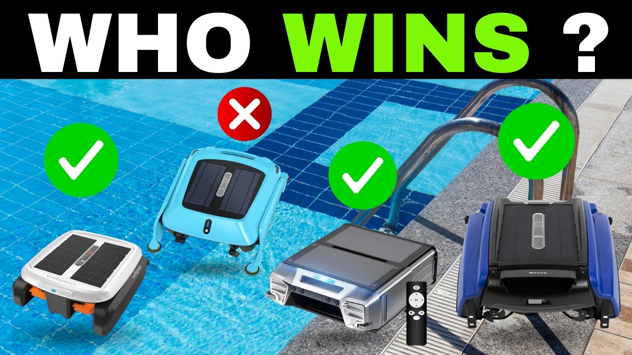 ✅ TOP 7 Best Robotic Pool Skimmers [2026] 🤖 Solar Powered Surface Cleaners for Leaves & Debris