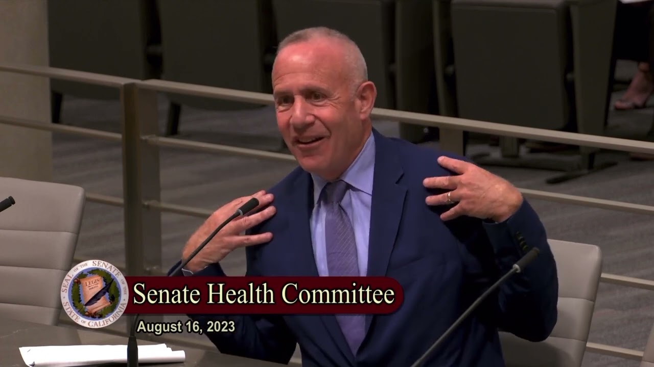 Mayor Darrell Steinberg testifies in support of Behavioral Health System Modernization Legislation
