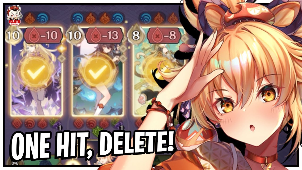 INSANE! OP DMG Yoimiya Can One Hit Opponent | Genshin TCG