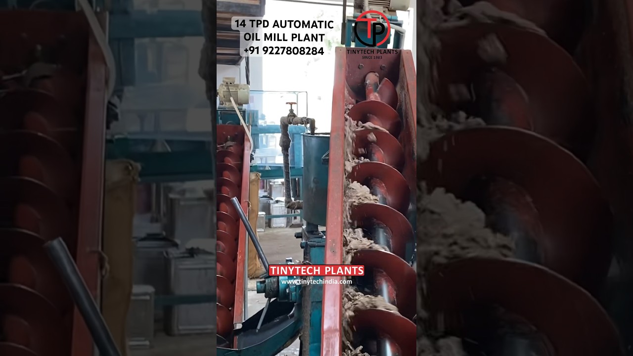14TPD AUTOMATIC OIL MILL PLANT🥜 #oilexpeller  #groundnutoilextractor #oilmill #oilextractionmachine