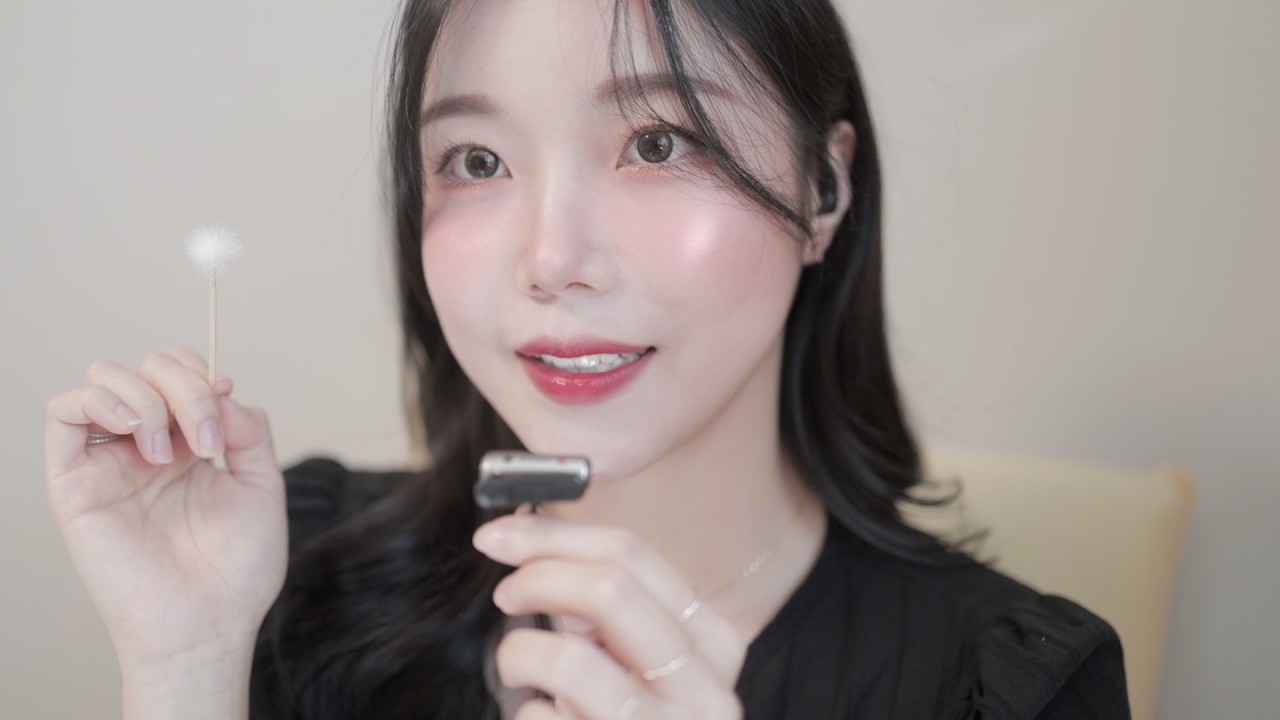 [ASMR] 속닥속닥 수다떨면서 바스락바스락 솜털 귀청소해요