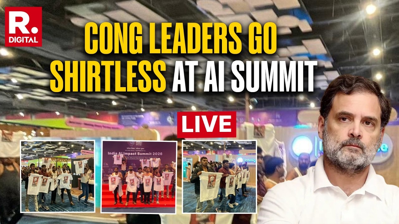 BREAKING LIVE: Rahul Gandhi Organised Shirtless Protest at AI SUmmit | Nation Shocked