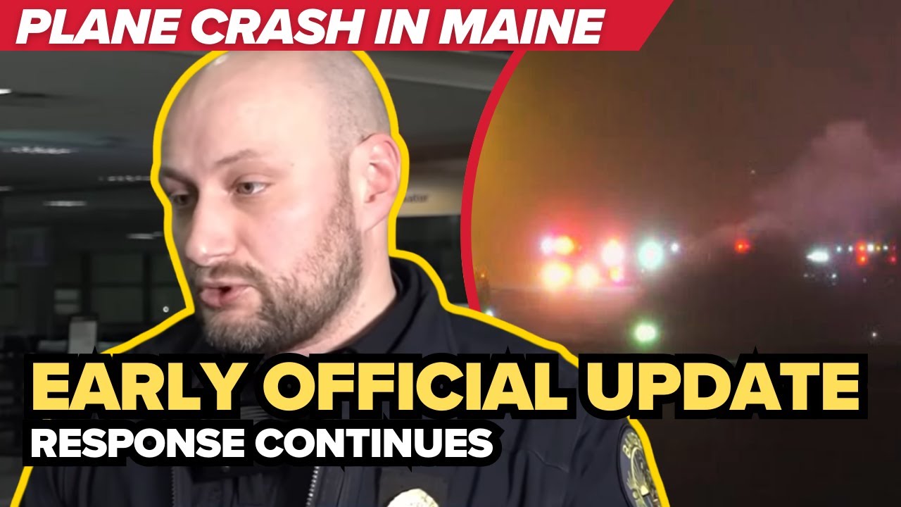 LIVE: Officials give update after plane registered to a Houston law firm crashes in Maine