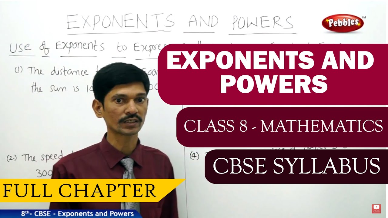 #Exponents and Powers full lesson | Mathematics | Class 8 | CBSE Syllabus