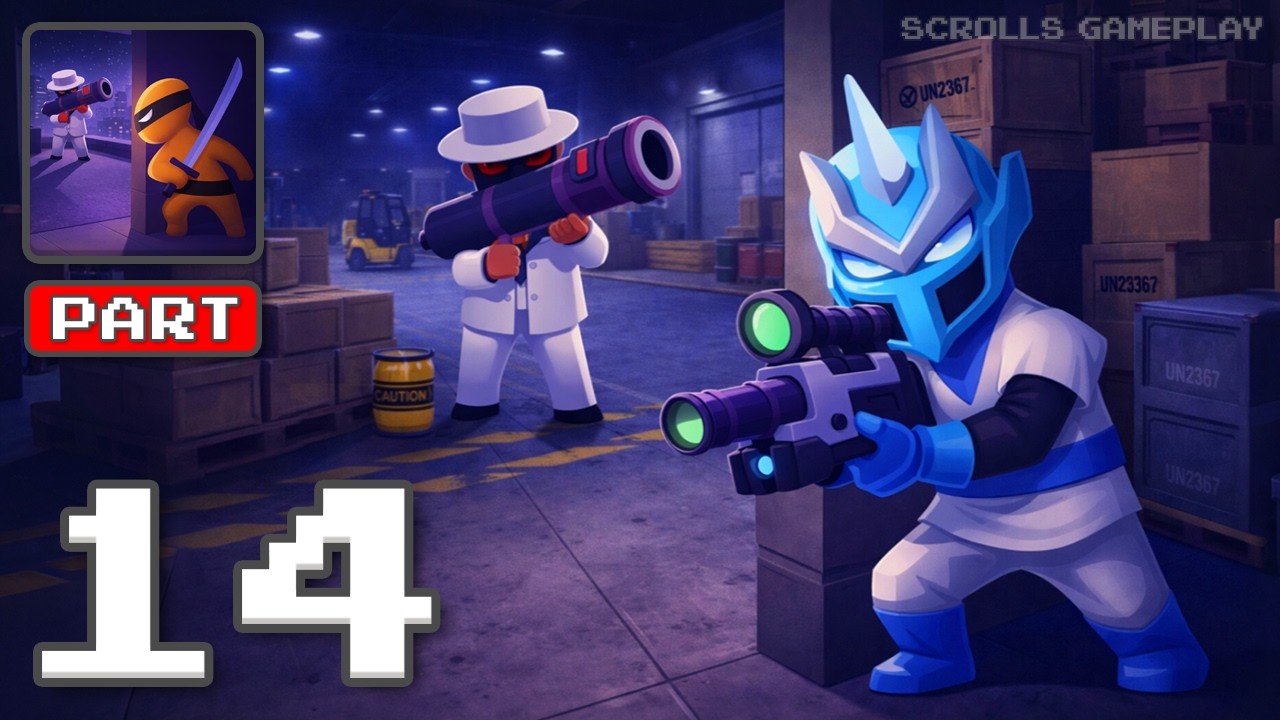 Stealth Master: Assassin Ninja - Gameplay Walkthrough Part 14 - Shadow Moves Only (iOS, Android)