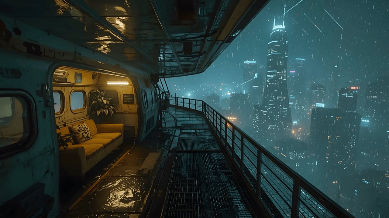 Decode The Rain 🌧 | Cyberpunk Chill Music for Coding, Focus & Deep Work
