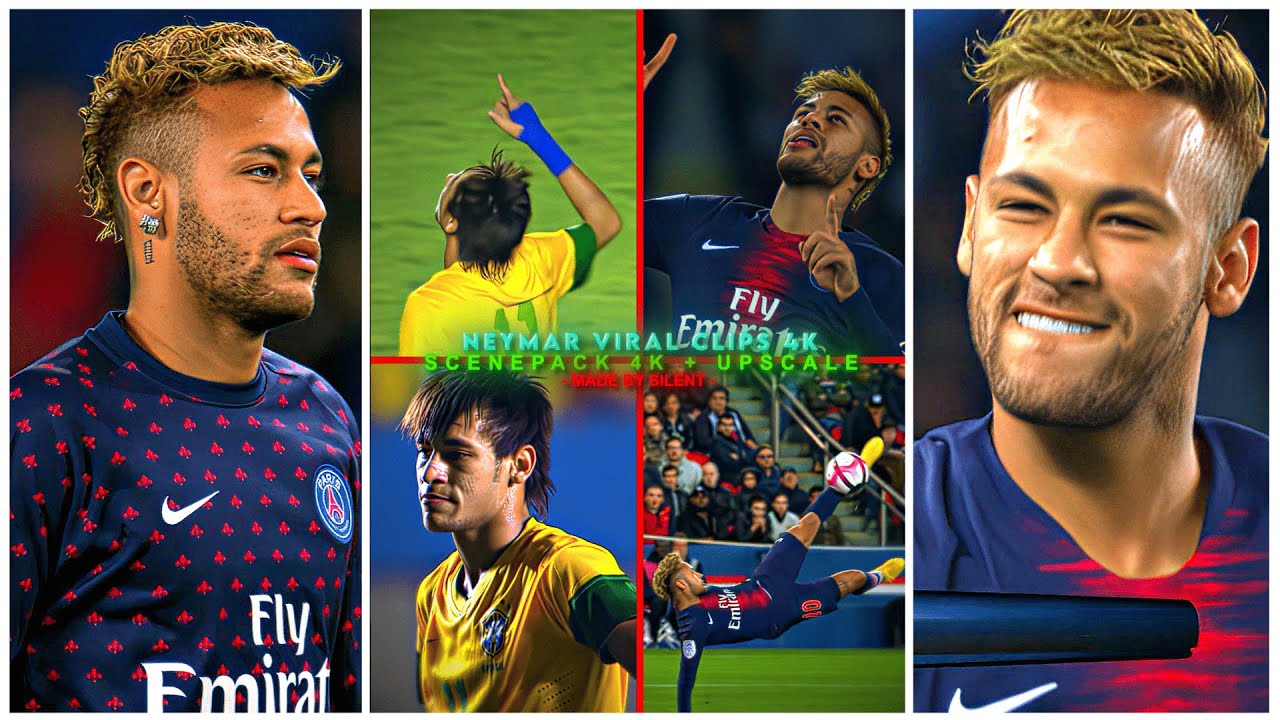 Neymar 4K ● Rare Clips ● Scenepack ● Upscale ● [ TOPAZ ]🔥🐐#football #neymar #psg