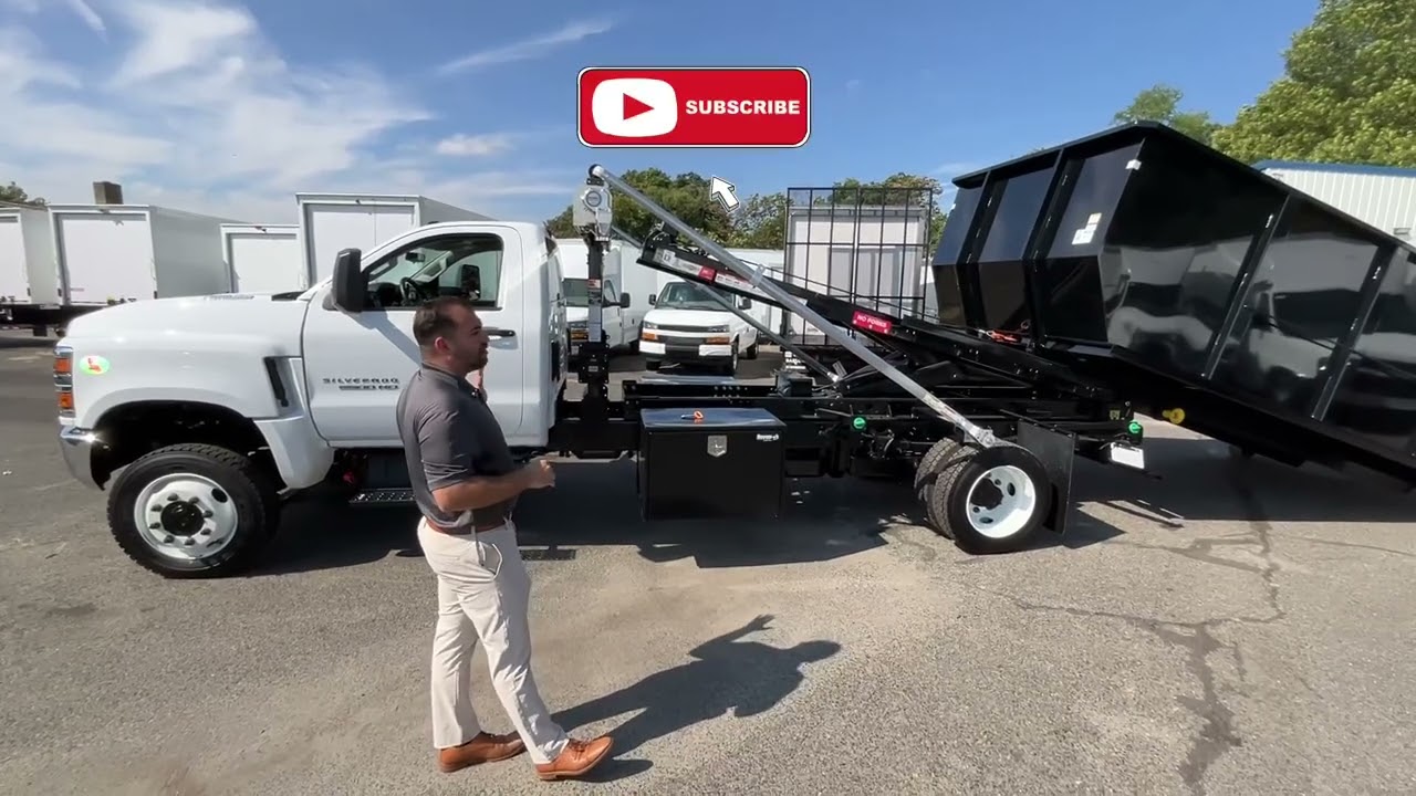 2024 Chevy 5500 4x4 Duramax diesel equipped with a 14’ Switch n Go system and container