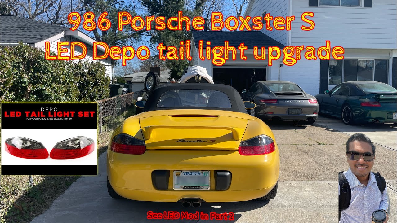 986 Porsche Boxster S upgrade LED DEPO Tail Light - How to Replace, Pt 1 of 2