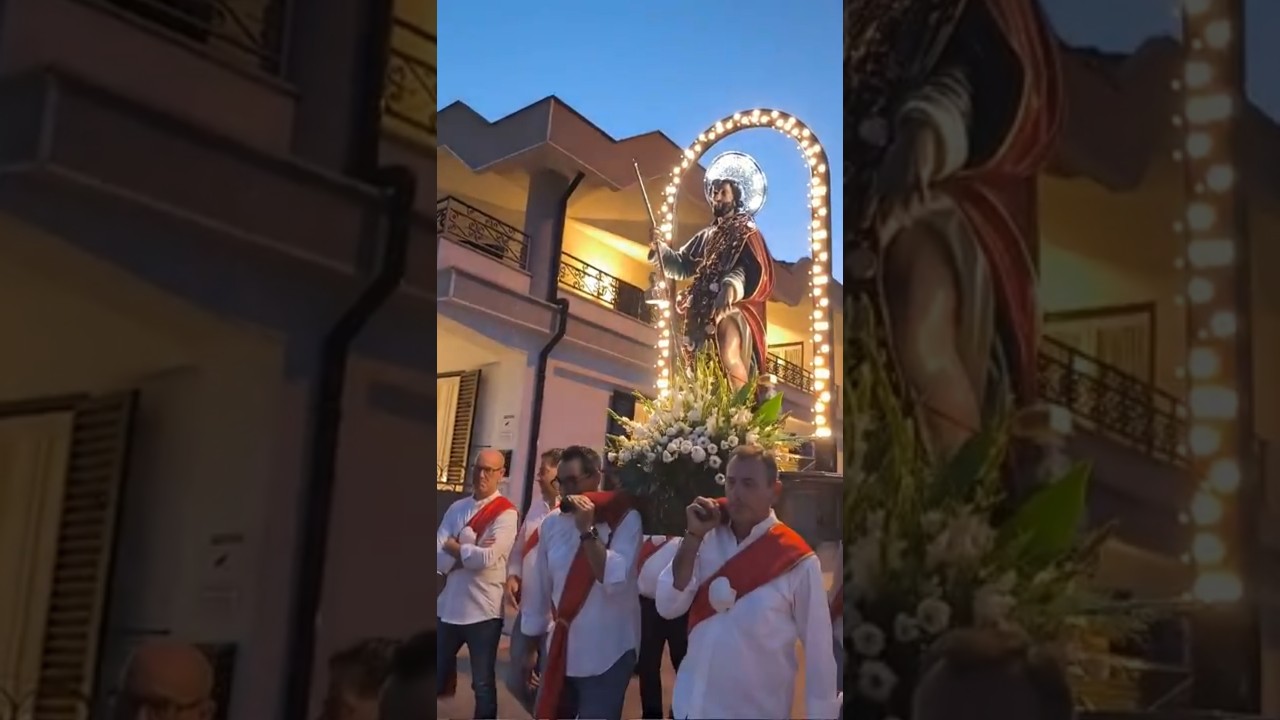 Processione San Rocco 2025  1&deg;giorno #sanrocco #processione #tradizioni #candelafg #festapatronale