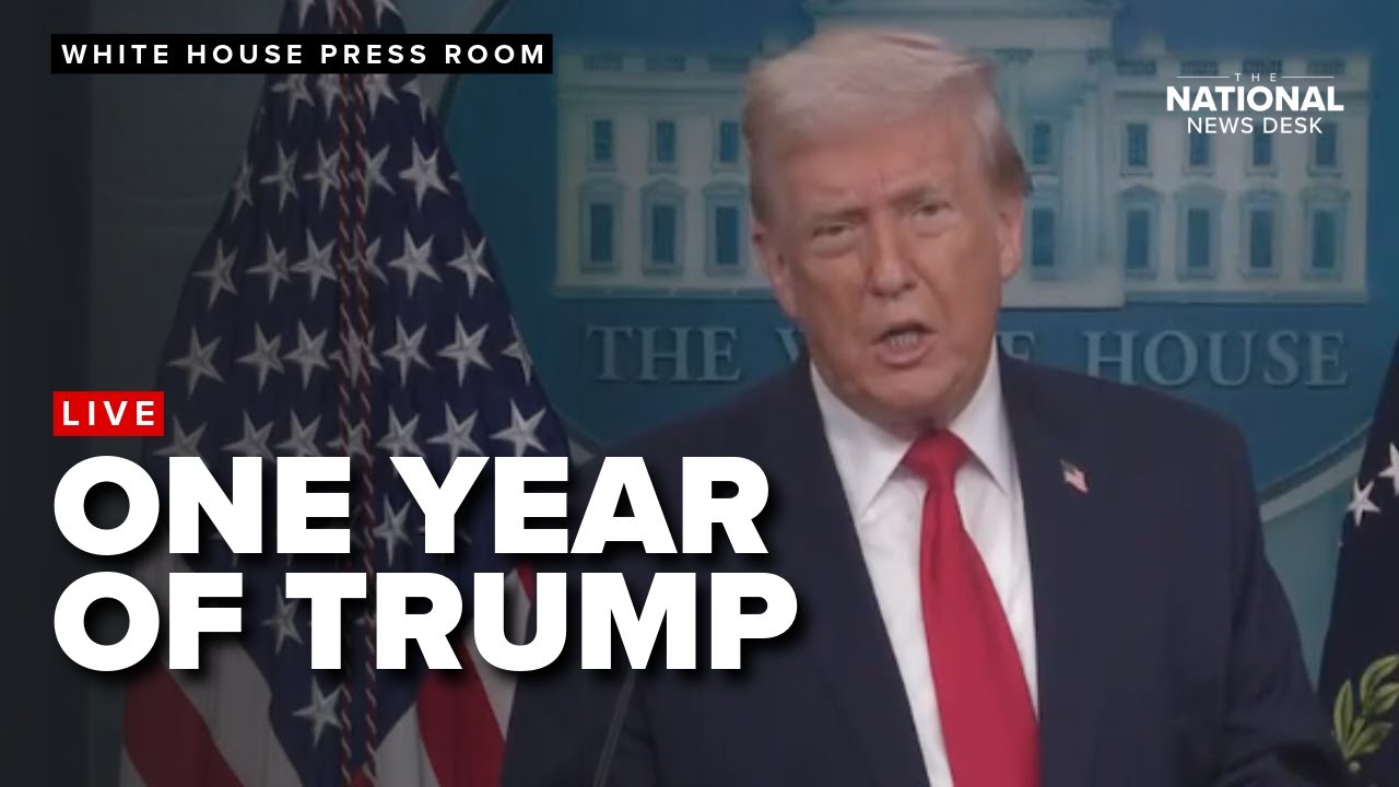 President Trump briefs the media at the White House