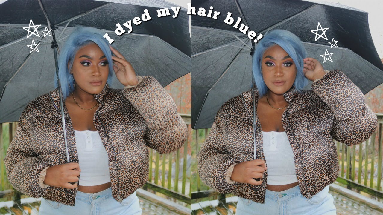 I dyed my hair pastel blue (I am not a professional)