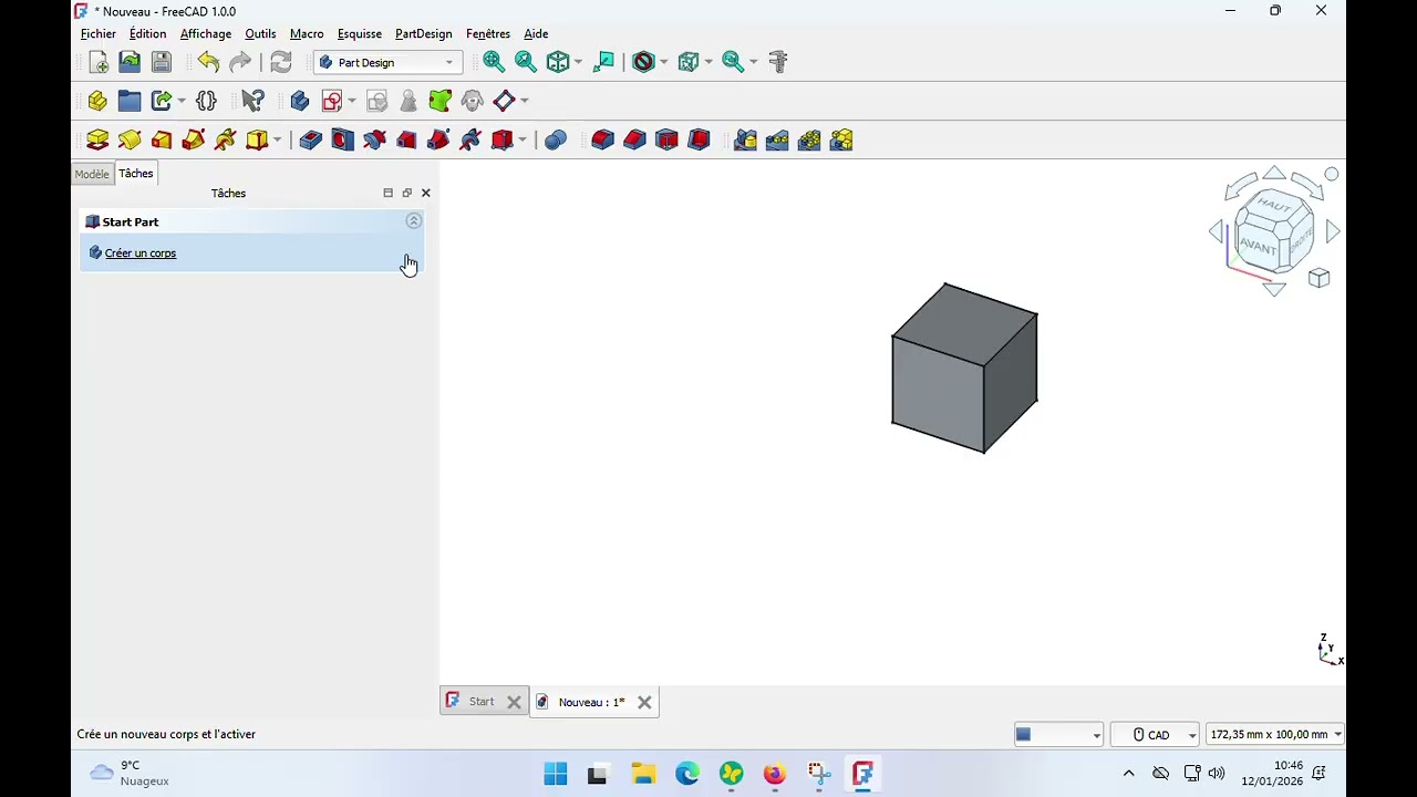 cube troué 20