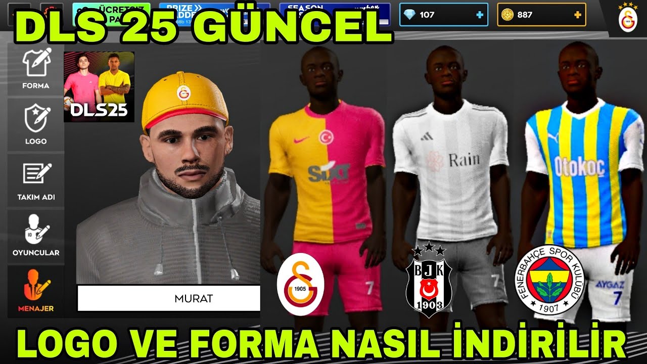 DLS 25'DE FORMA VE LOGO NASIL İNDİRİLİR-G&Uuml;NCEL LİNKLER🏟️Takım &Ouml;zelleştirme! Dream League Soccer 2025