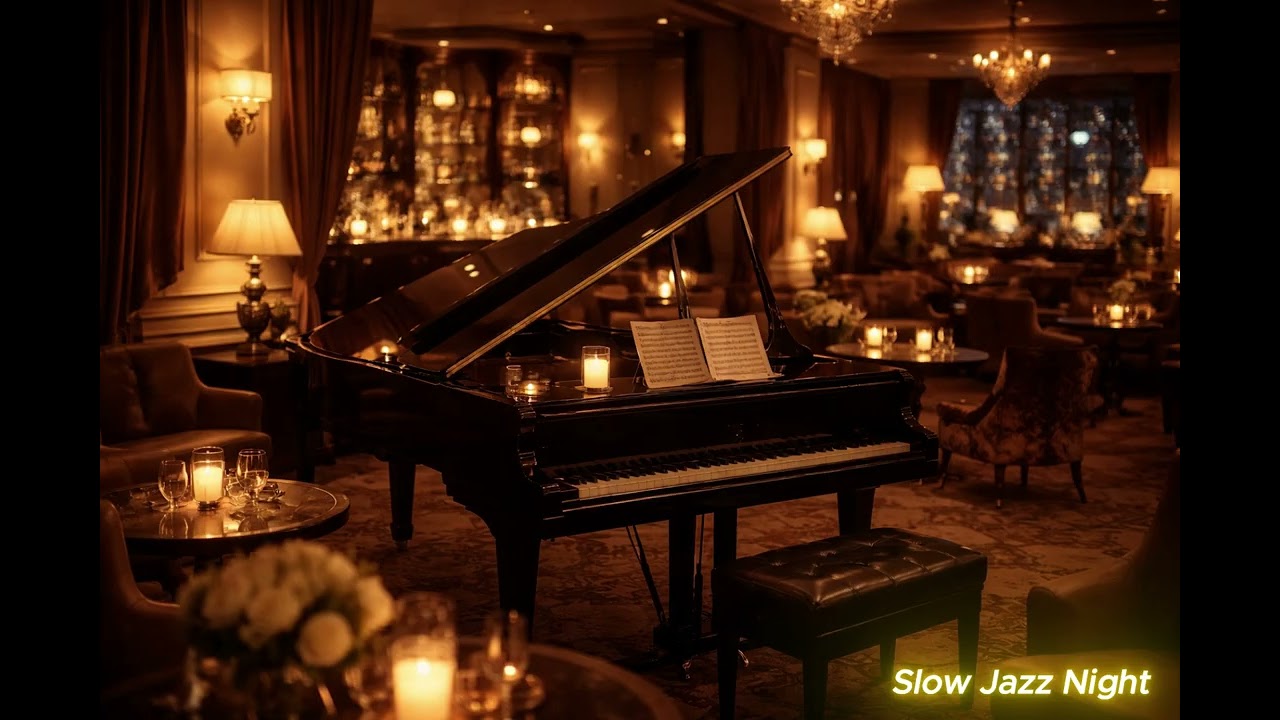 Jazz Suave de Piano y Saxofón | Ambiente Nocturno de Lujo