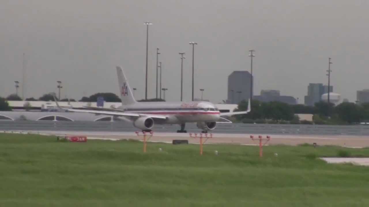 DFW Airport Spotting from Observation Founder's Plaza With Air Traffic Control Voice