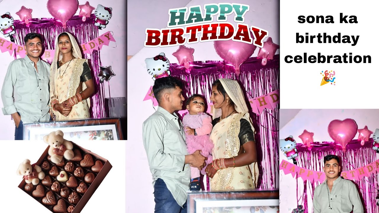 Brithday celebration for my daughter in one year complete🎉👀🎉