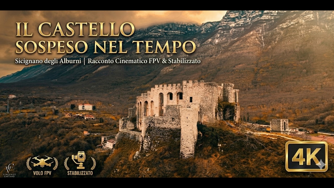 IL CASTELLO SOSPESO: Sicignano degli Alburni tra FPV e Riprese Cinematiche | 4K