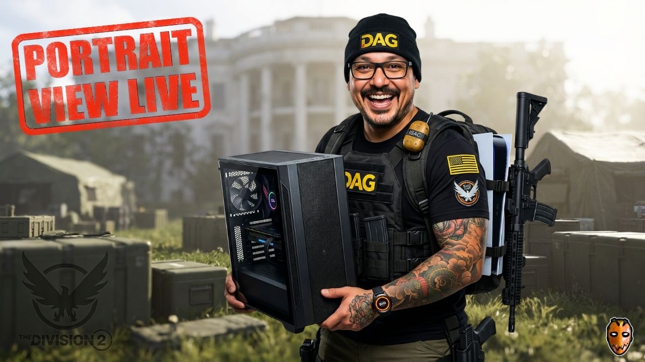 First Time On PC |🪓🥷 DAG 🔴LIVE | Division 2​ Portrait