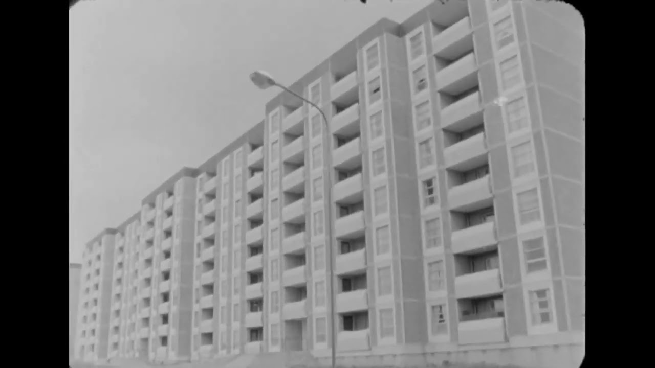 Ballymun  late1960s and  early 70s. Video Black and White.