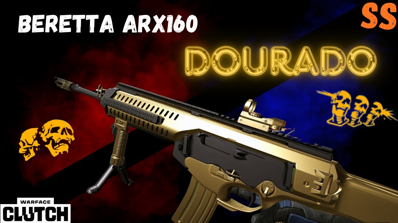 WARFACE BR-beretta arx160 DOURADA-warface clutch