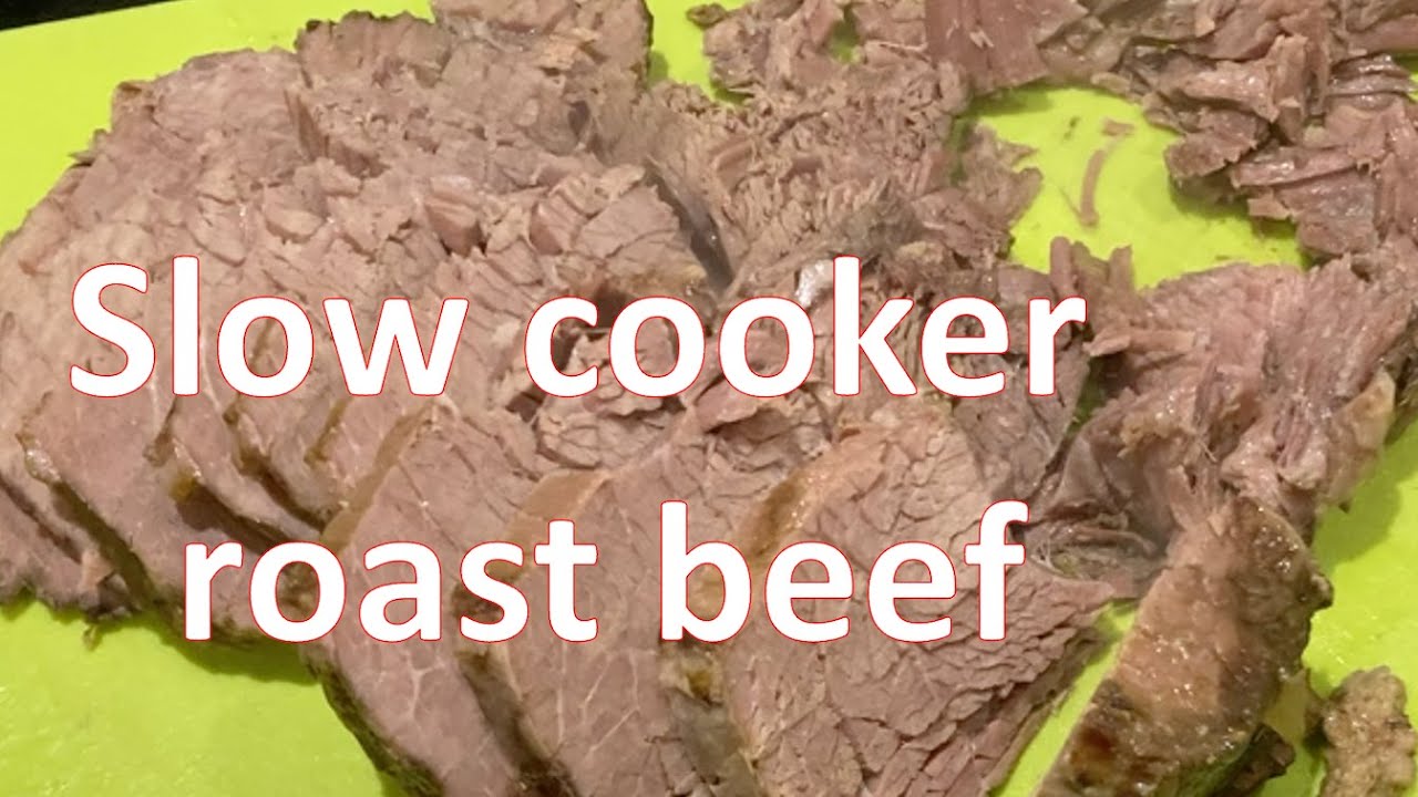 Slow cooker roast beef