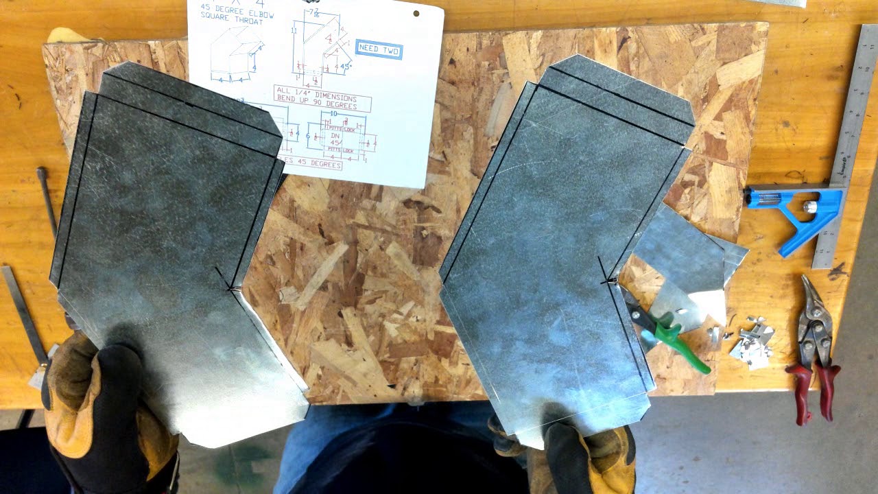 Square Throat 45 Elbow