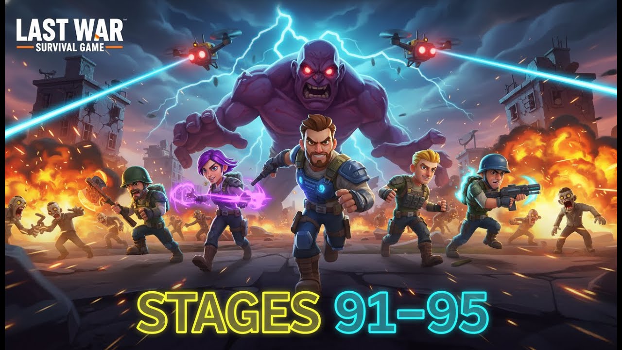 Last War: Survival Game | Stages 91&ndash;95 ⚔️ | Toughest Zombie Waves Yet!