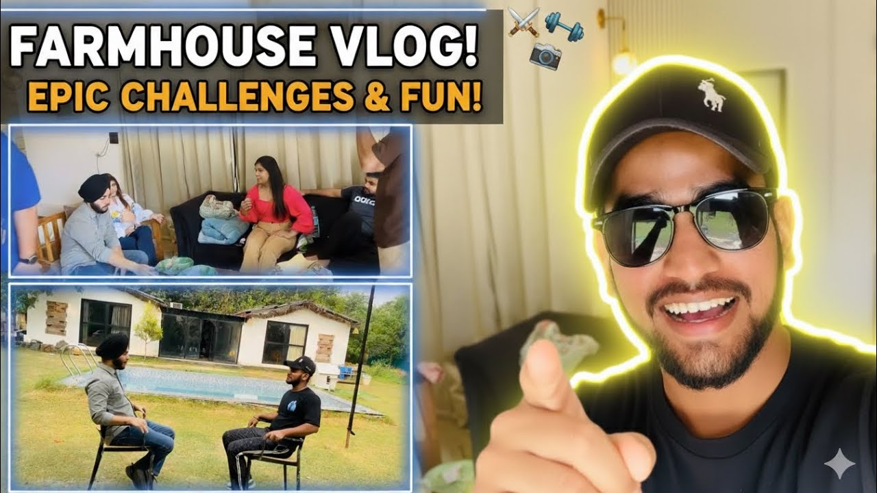 Farmhouse mai full fun and exiting challenges😍||roast battle with @Manjotsandhuvlogs 😂