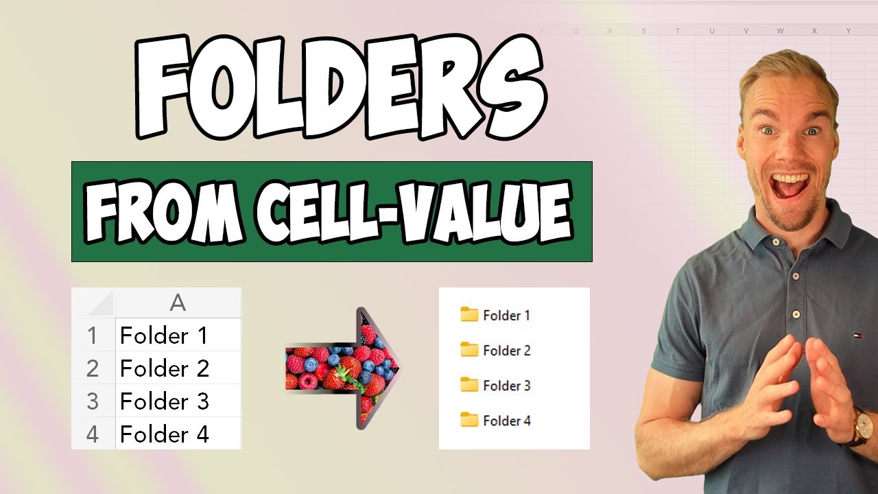 Excel - Create folders for each cell-value