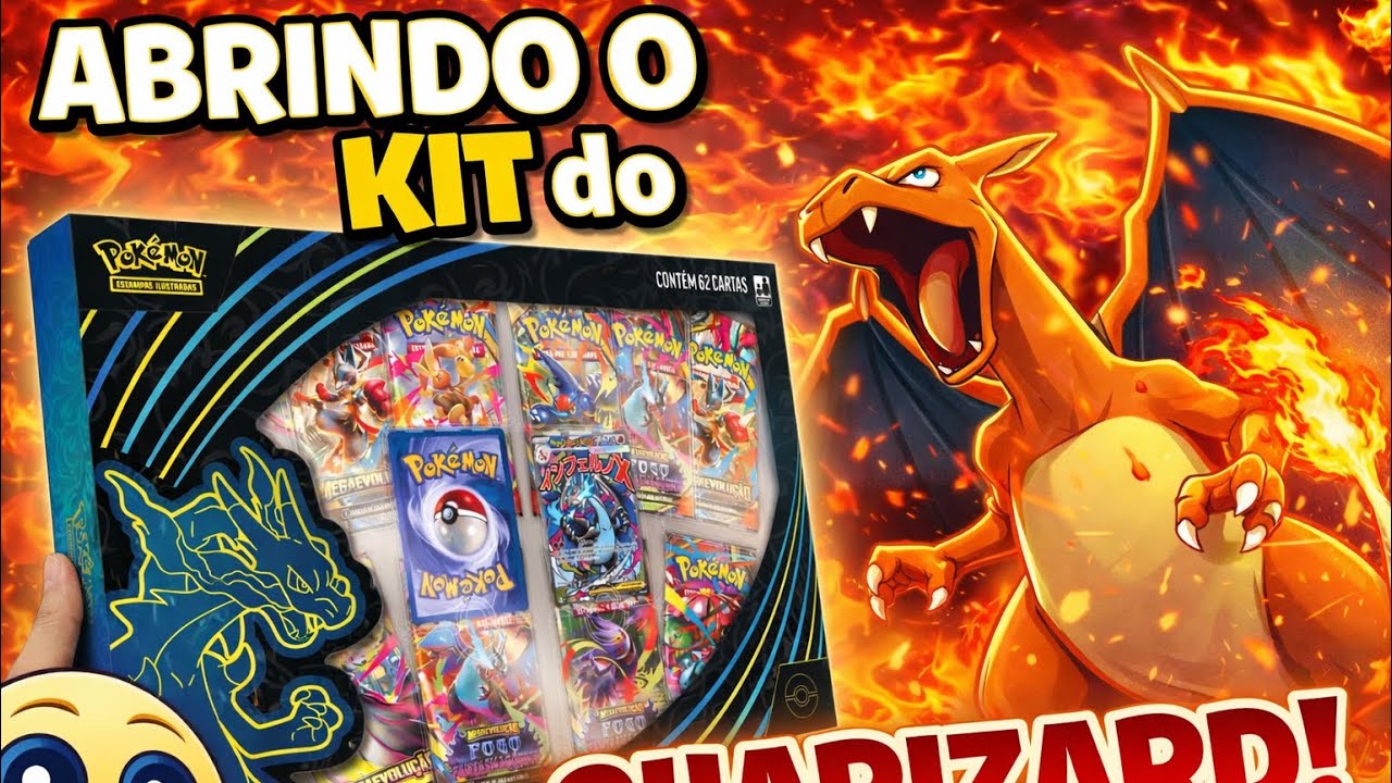 Abertura da box do Charizard. Deu bom ou deu Ruim?