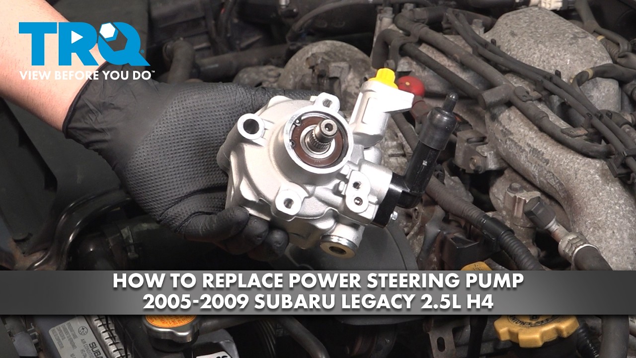 How to Replace Power Steering Pump 2005-2009 Subaru Legacy 2.5L H4