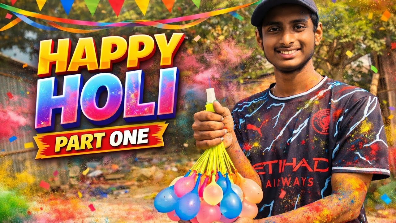 Water Balloon Fun | Holi Celebration Vlog 2026 (Part-1) |Next Part-2 ComingSoon⏰Today at 12:00 PM😁😁🤗