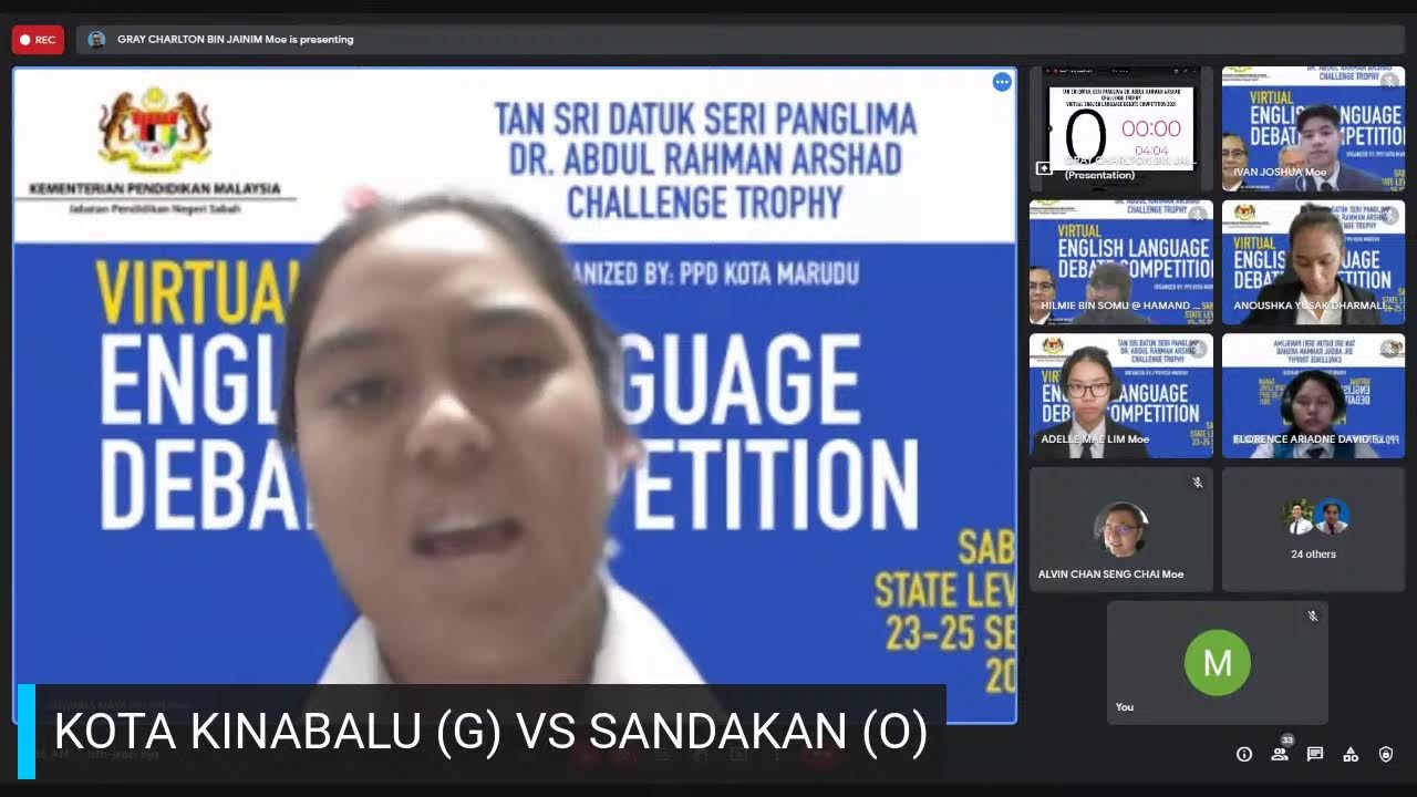 VIRTUAL ENGLISH LANGUAGE DEBATE COMPETITION