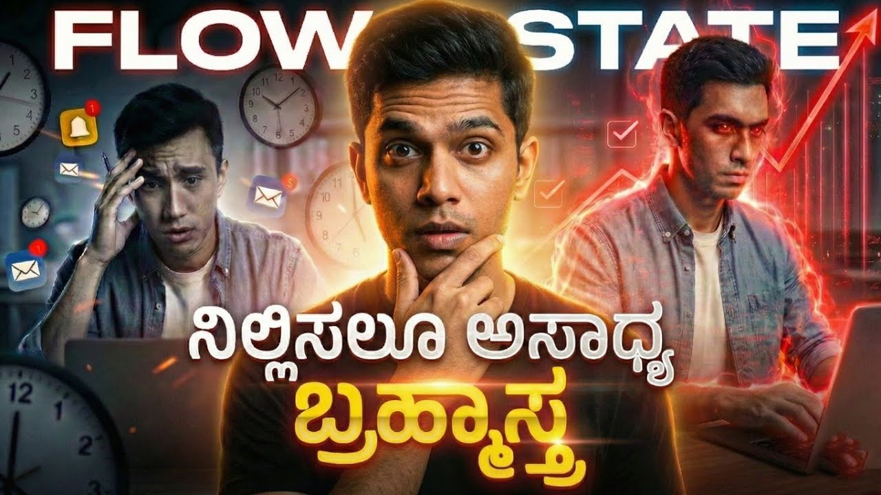 ಗಂಟೆಗಳ ಕೆಲಸ ನಿಮಿಷಗಳಲ್ಲಿ! ⚡ Focus ಹೆಚ್ಚಿಸಲು ಈ 1 'ಬ್ರಹ್ಮಾಸ್ತ್ರ' ಸಾಕು | Flow State