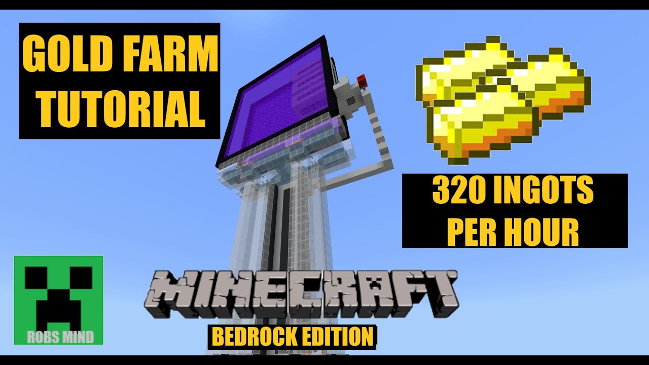Gold Farm Tutorial Bedrock Edition